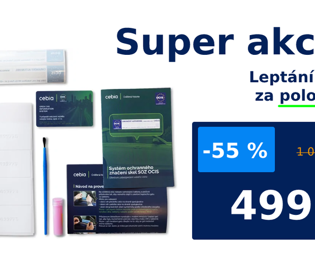 Zabezpečte si vozidlo jednorázově jen za 499 Kč!