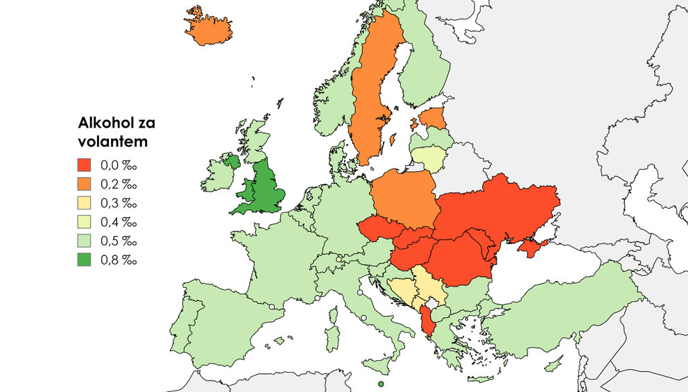 Alkohol za volantem na dovolené - Jaká je tolerance v Evropě?