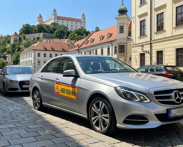 Mercedes Třídy E stočený o 650 000 km