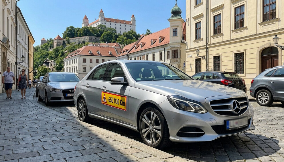 Mercedes Třídy E stočený o 650 000 km