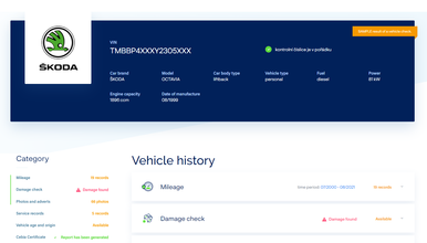 Prověřit historii vozu lze nově i v angličtině
