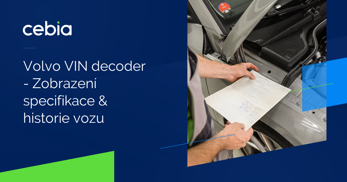 Volvo VIN decoder Zobrazení specifikace & historie vozu Cebia.cz