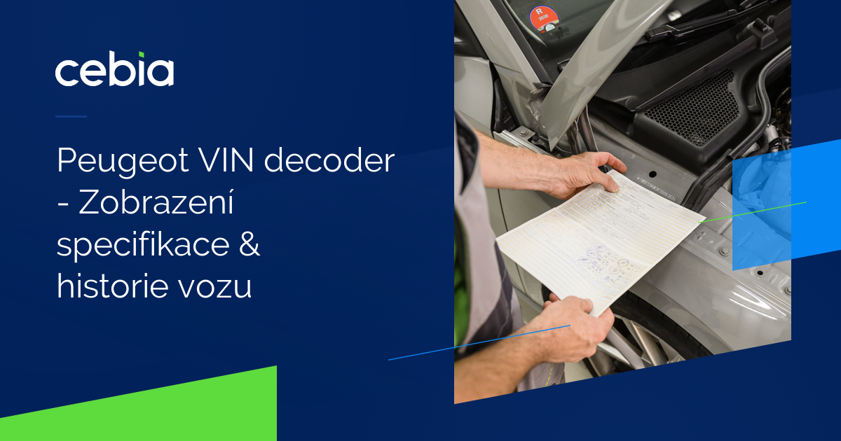 Peugeot VIN decoder Zobrazení specifikace & historie vozu Cebia.cz