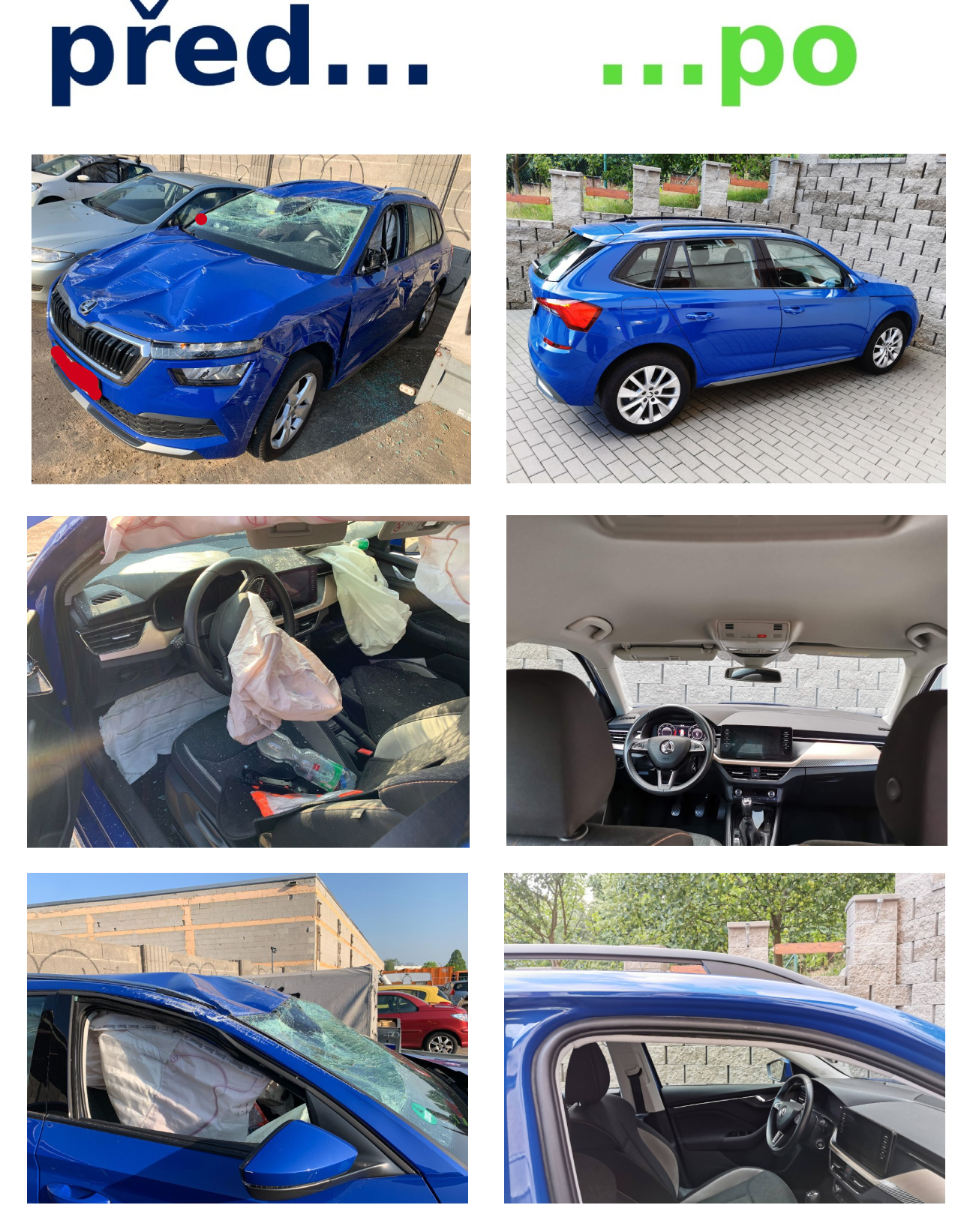 Kamiq pres strechu - mozaika