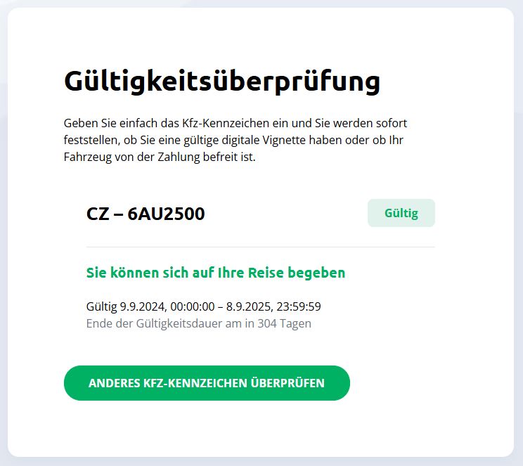 Gültigkeitsüberprüfung