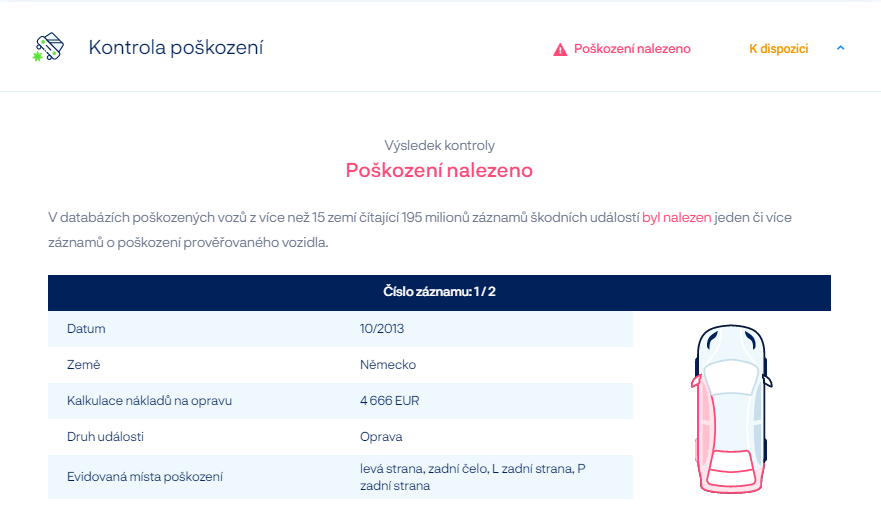 poškození nelazeno