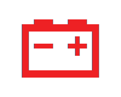 ervená baterka-svg