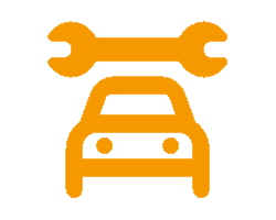 Oranžový servis-svg