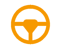 Oranžový volant-svg